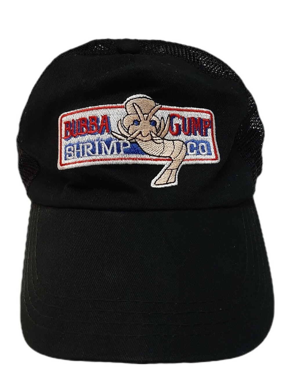 🍒 BUBBA GUMP SHRIMP Trucker Hat Baseball Ball Mesh Cap Black O/S One Size